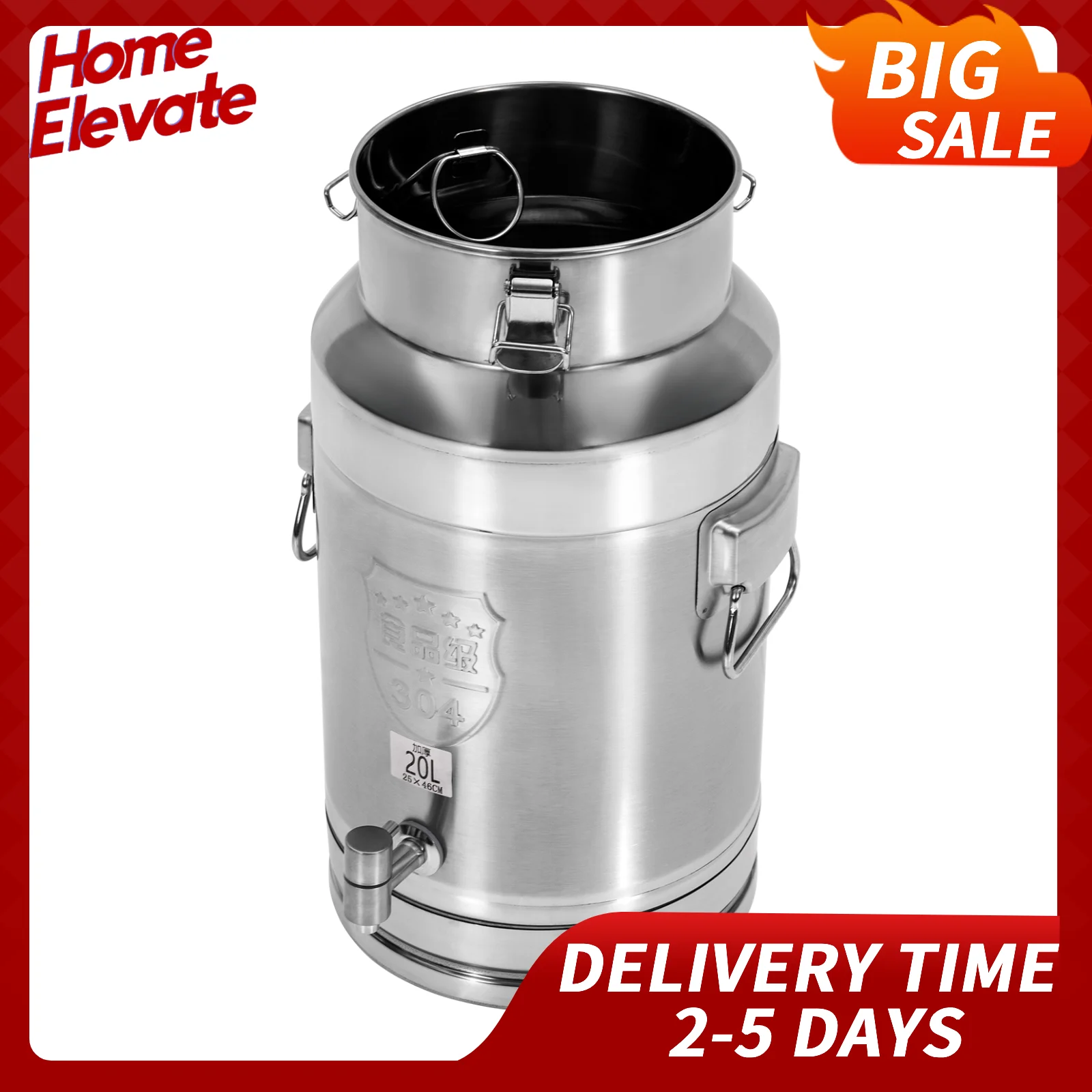 

Large Capacity Backpack Drink Dispenser, 28 Gallon, Food-Grade Stainless Steel, Leak-Proof