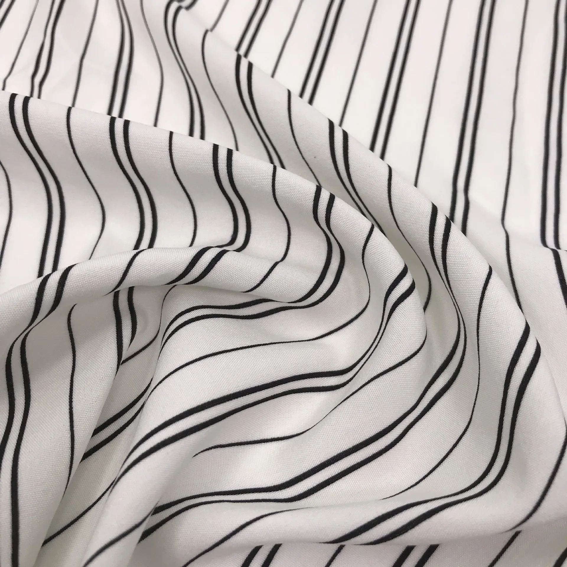 100D Polyester Spandex Chiffon Printed Striped Fabric Two Way Spandex DIY Sewing Shirt Dress DIY Sewing