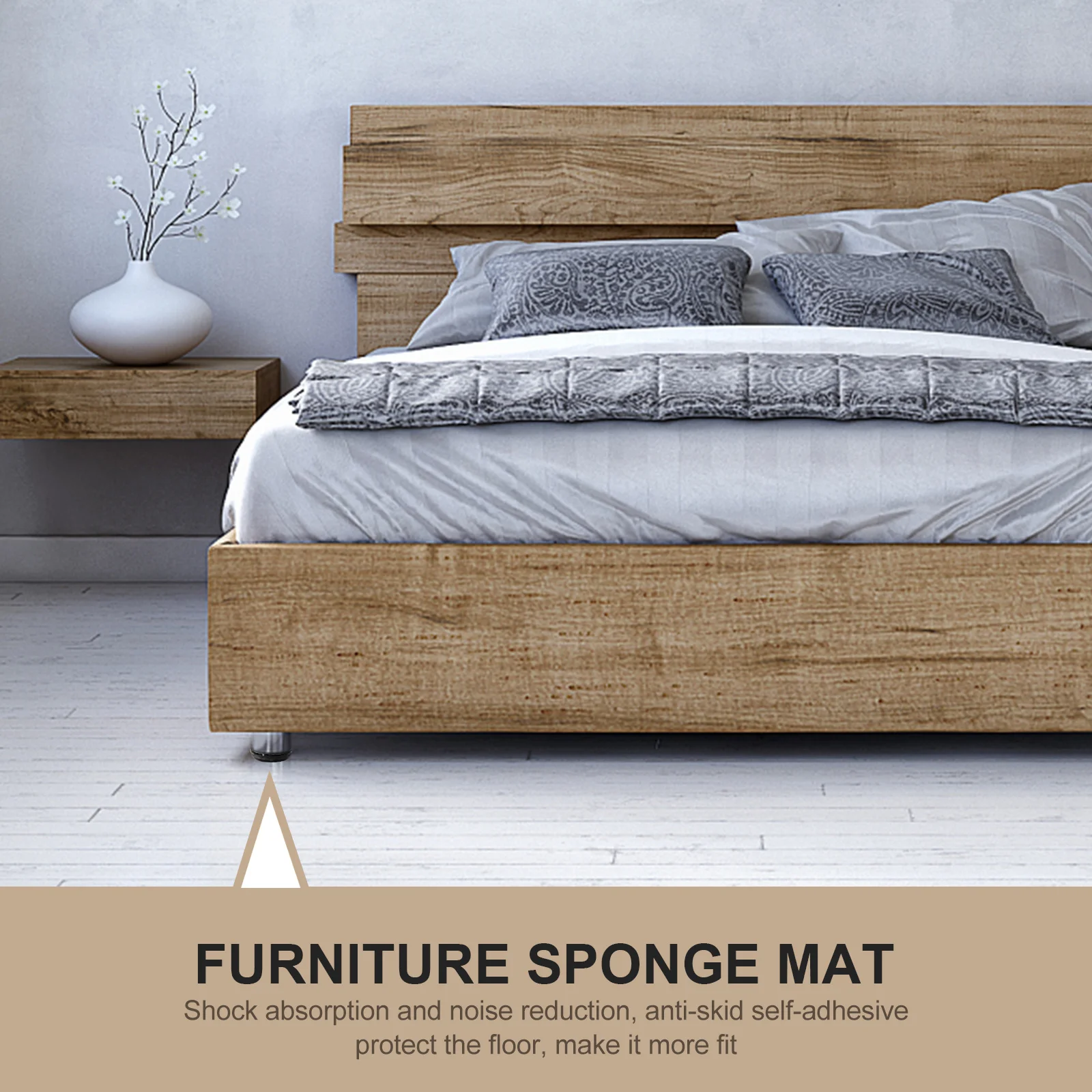 

1Set Chair Legs Protector Stool Feet Mat Black Anti-Slip Cushion Silent Glide for Wood Tile Laminate Stool Feet Cover