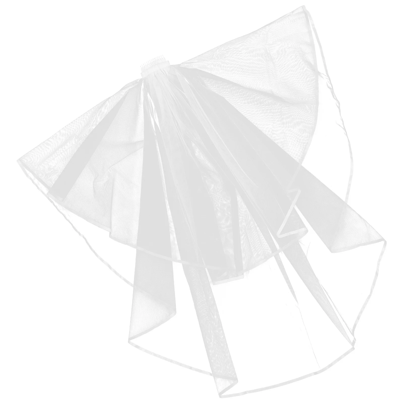

Short Bridal Veil Wedding Veil Mesh Fabric Comb Bride Accessory Romantic Charm Party Wedding Photography Veils for Brides