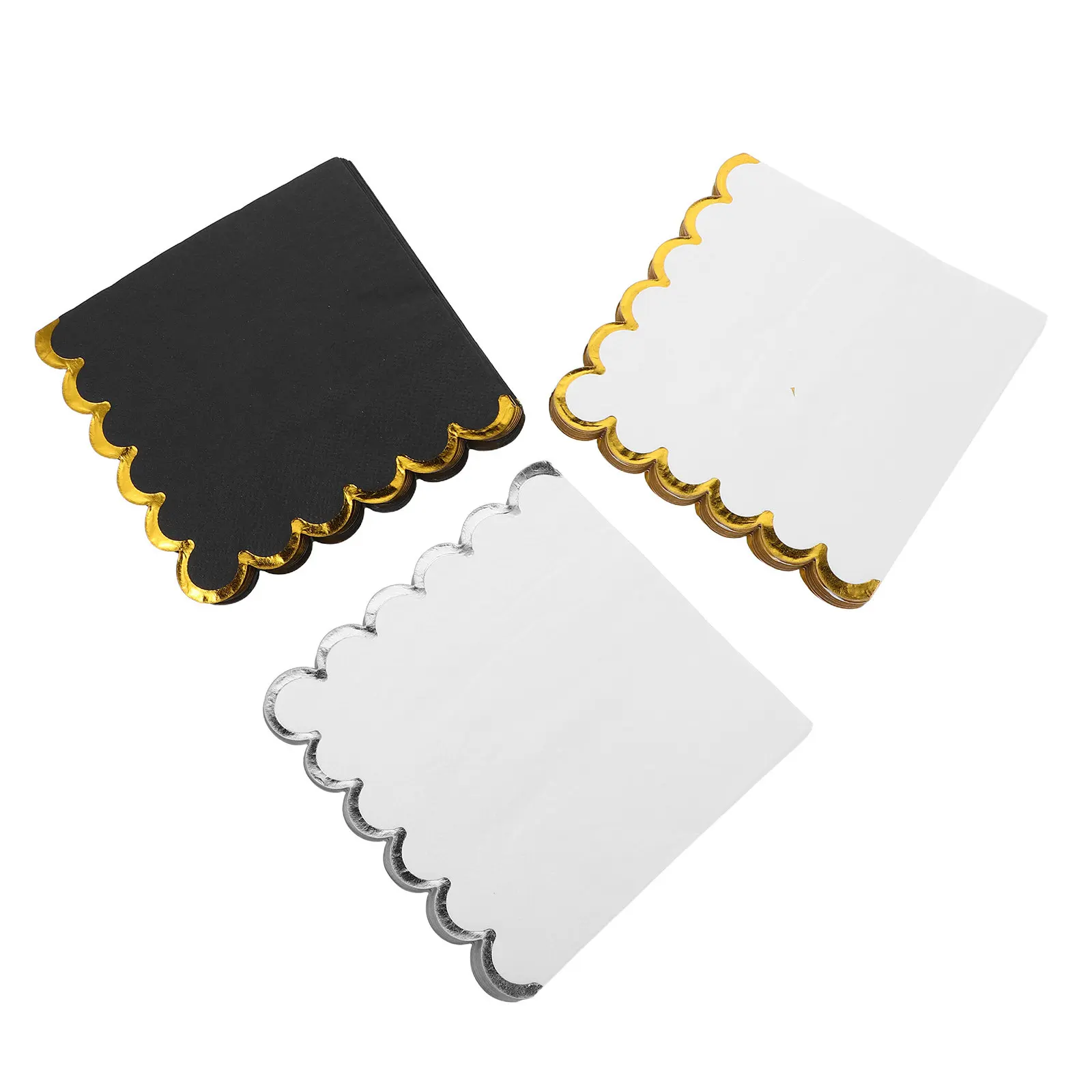 60Pcs Party Paper Napkins Decorative Disposable Napkins for Birthday Wedding Dinner Tea Party Elegant Table