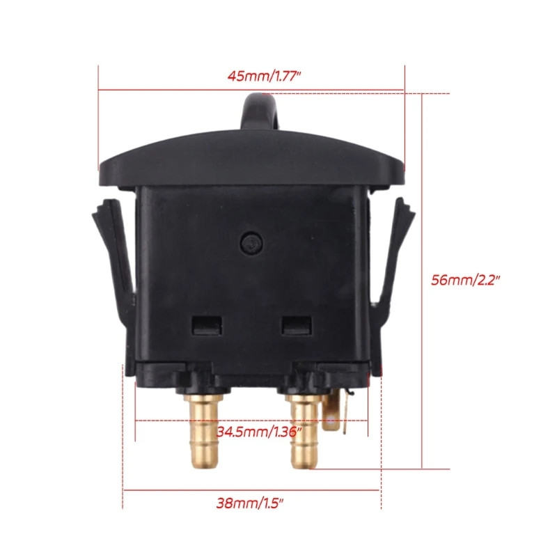 U90C Motorbike Truck Air Pump Switch Pneumatic Adjustment Manual Paddle-Valve  Control Air Spring Start Switch Universal