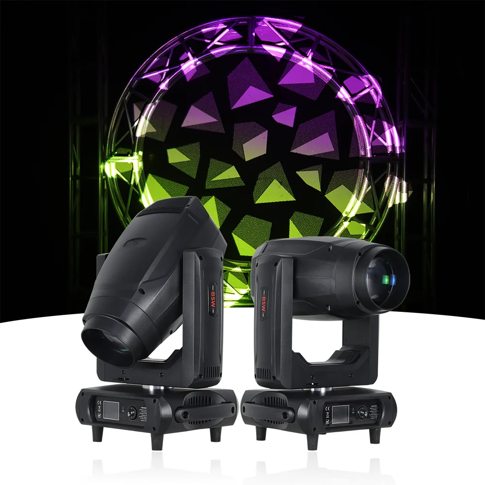 

HongYi Beam Wash Spot LED 400W BSW 3in1 Moving Head DMX Stage Light Double Prism GOBO Wheel CTO CMY For TV Show Night Club DJ