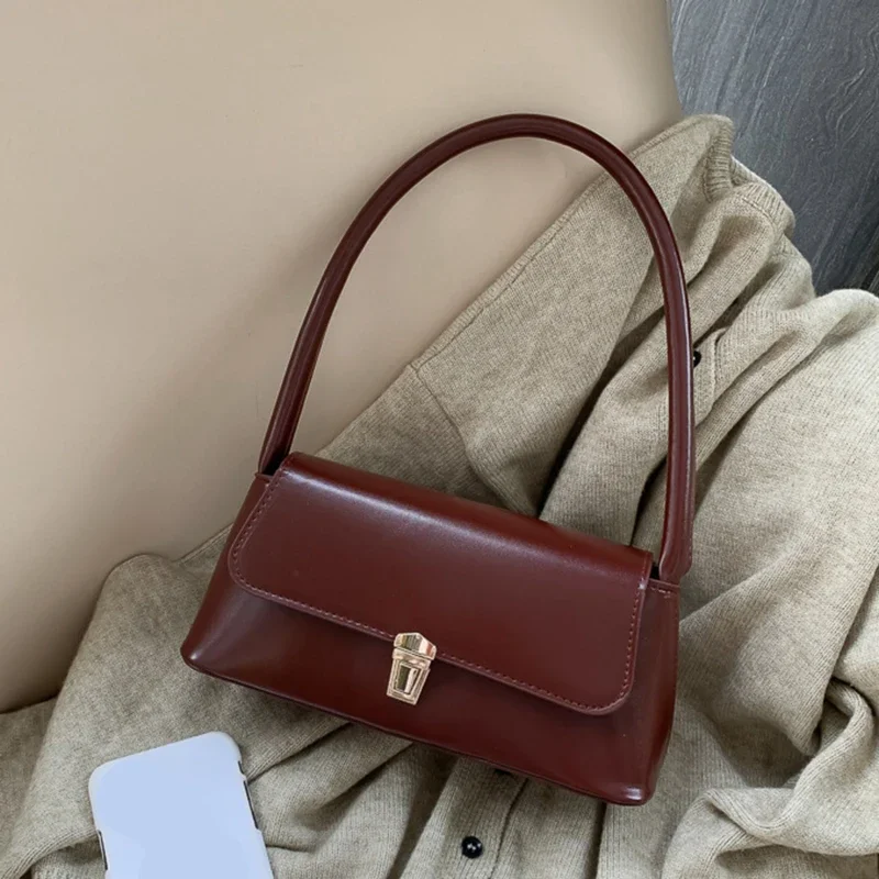 Bolso cruzado de marca de lujo para mujer, bandolera hombro con diseño de moda, Color sólido, 2024