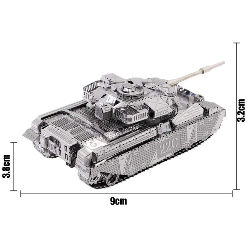 3D 금속 모델 탱크 추장, 탱크 애호가 컬렉션 퍼즐, DIY 3D 모델 탱크, 금속 모델 교육 완구, mk50