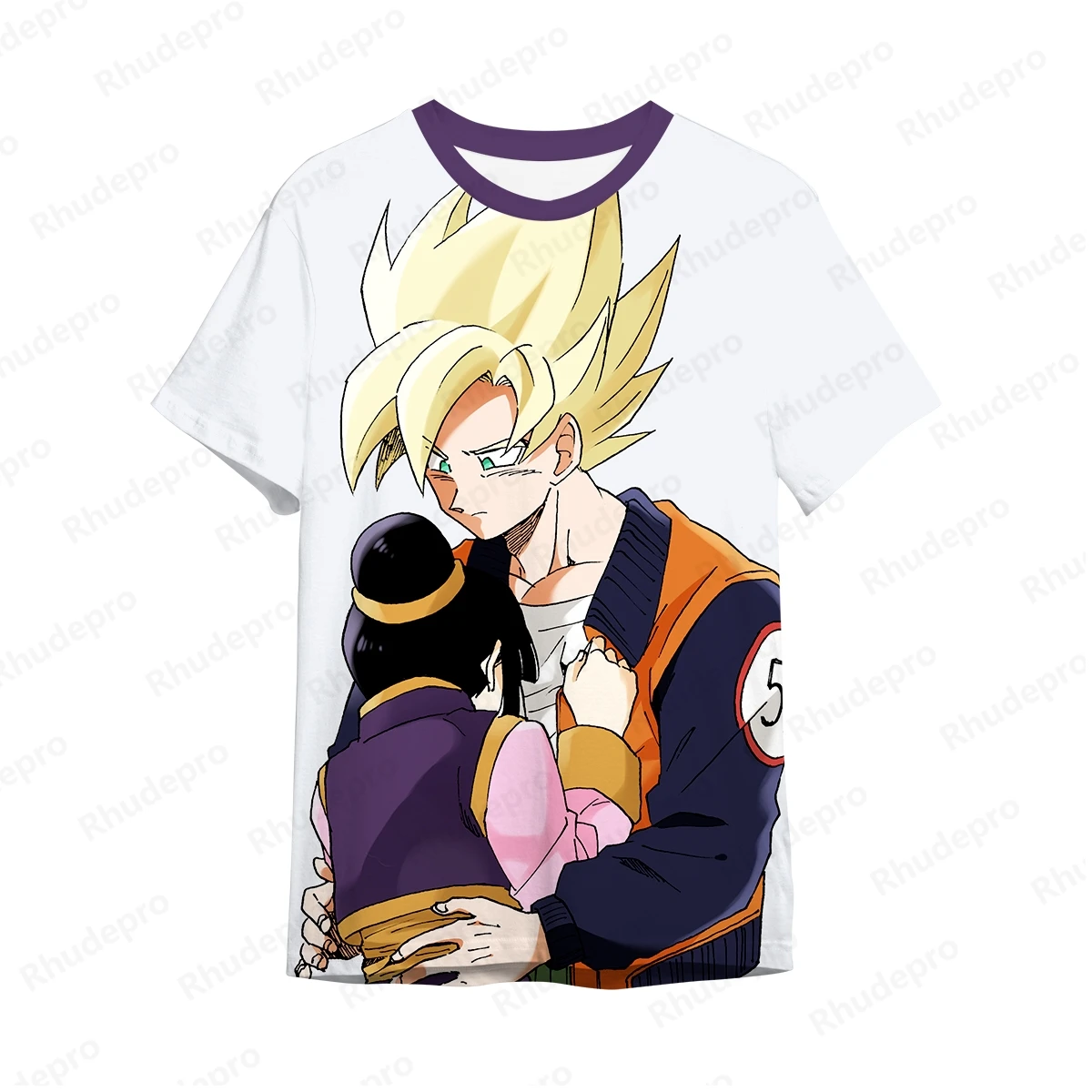 Dragon Ball Anime masculino camiseta grande, estilo Goku Harajuku, tops de Vegeta, streetwear Hip Hop, roupas de tendência, 5XL