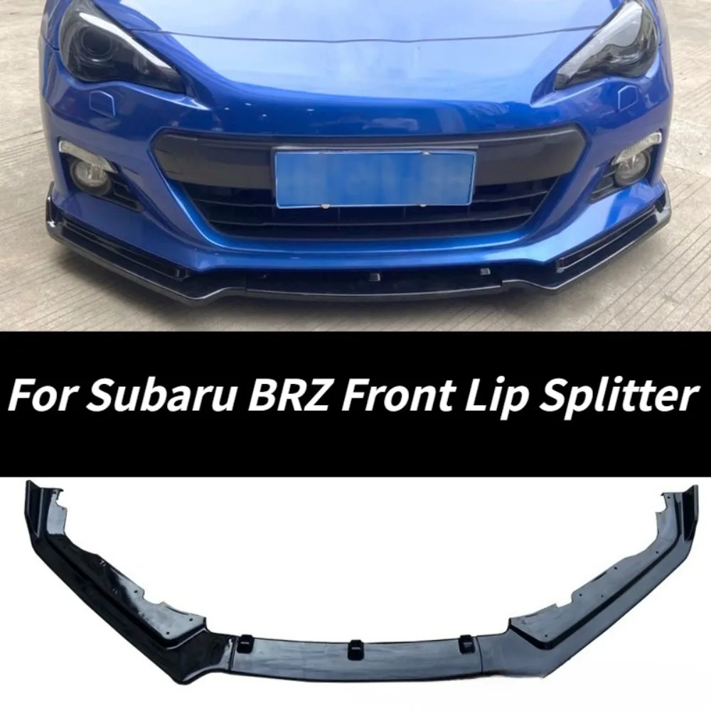 

For Subaru BRZ ZC6 2013-2021 Front Lip Splitter Chin Lip Body Kit Exterior Modification Carbon Fiber Look Car Decor Protector