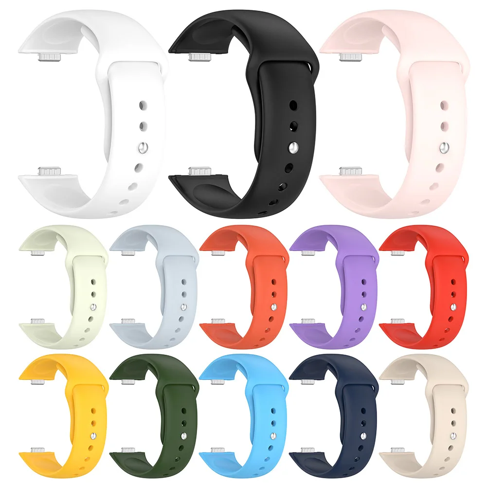 Silicone Sport Strap Comfortable Sport Strap Adjustable Replacement Sport Watchband Bracelet Wristband for Huawei Watch FIT 3
