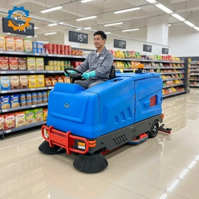 Airo Supermarket Clean Mopping  Rode Sweeper Washing Machine Floor Scrubber