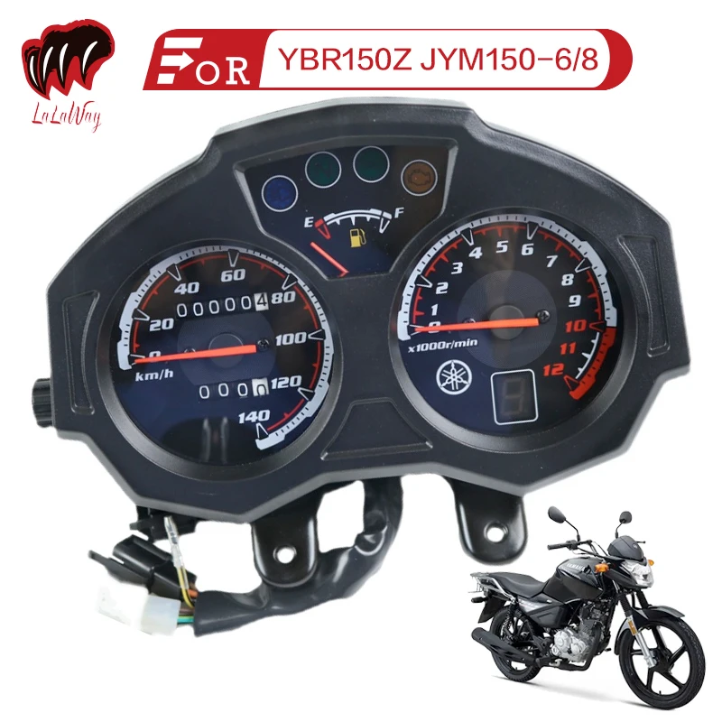 For YAMAHA JYM150-6-8 YBR150Z ,1pc Universal Motorcycle Odometer Speedometer Gauge Signal Dual Digital Display KM/H