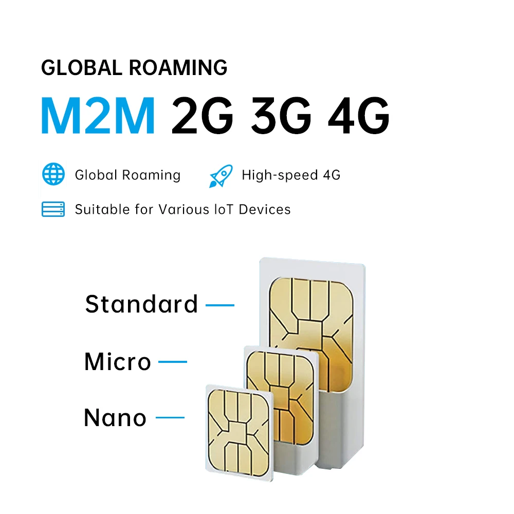 Global 4G GPS Tracker loT SIM Card Global Roaming Data IOT Device M2M Collar 365 Days Service