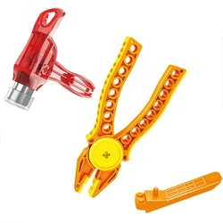 Dismantled Device DIY Hammer Pliers Clip Suit Classic Assembly Remover Building Block Brick Separator Tool Idea MOC Creative Kid