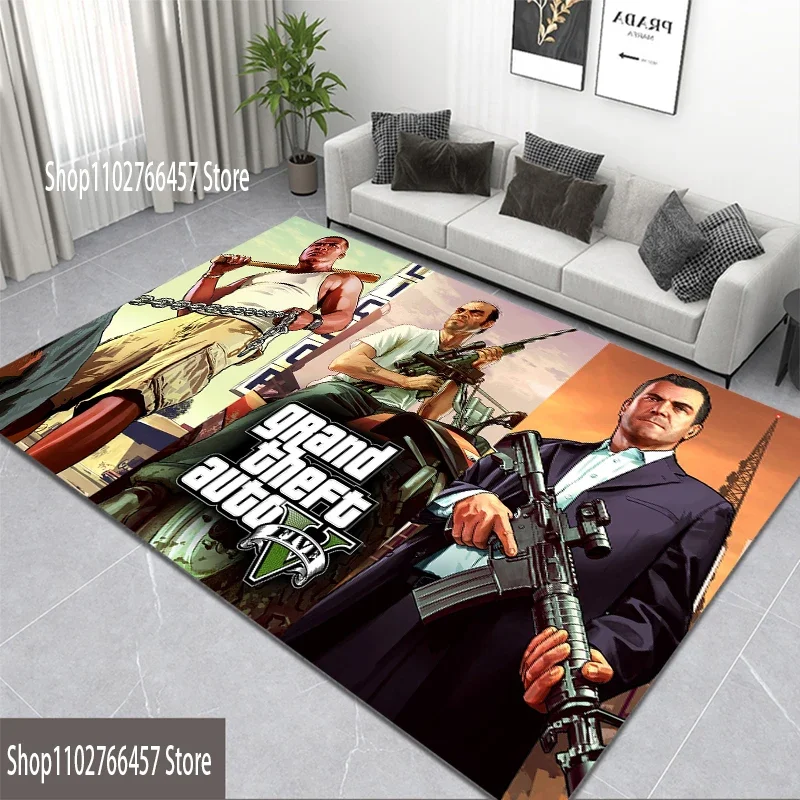 Games GTA Grand Theft Auto Carpet Kitchen MatEntrance Doormat Bedroom Floor Decoration Living Room Carpet Bathroom Anti-slip