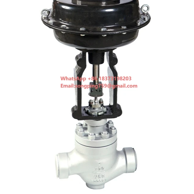 

Пневматический фланцевый клапан из нержавеющей стали, односедельный, WCB, с пневматическим управлением, для пара, с позиционером