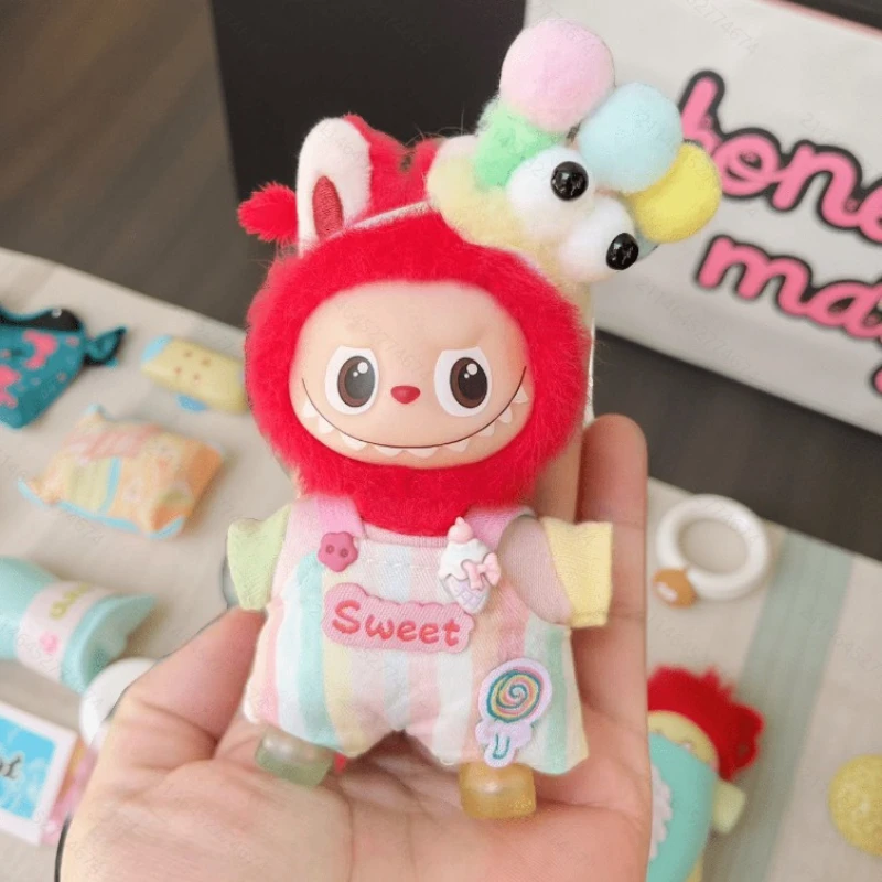 ملابس Labubu الجيل الرابع الملونة الجديدة الأكثر مبيعًا، ملابس لطيفة للغاية مع شخصية إكسسوارات الرأس #2