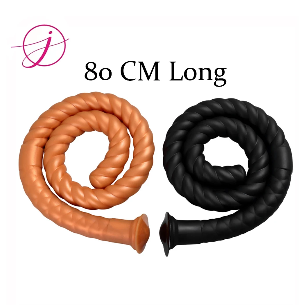 80CM Silicone Super lungo Plug anale Dildo stimolare ano morbido dilatatore anale giocattolo del sesso Butt Plug per le donne uomini Gay lesbiche