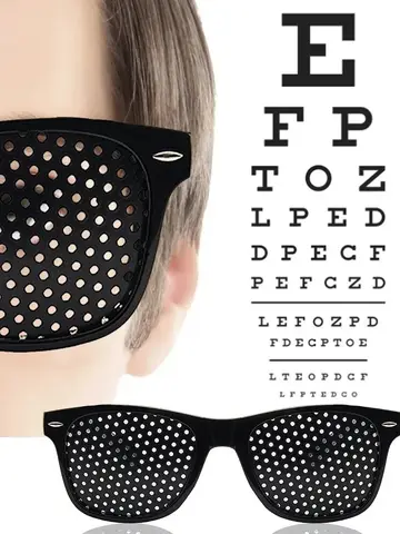 Anti-myopia Astigmatism Glasses Vision Correction Fatigue Pin Hole Glasses With Holes For Men Women Eyesight Improvement Eyewear