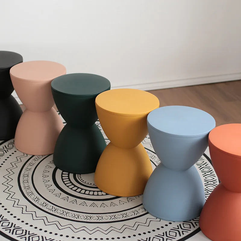 

Nordic shoe change small stool into the door household simple living room bench children's low stool thickened plastic creative
