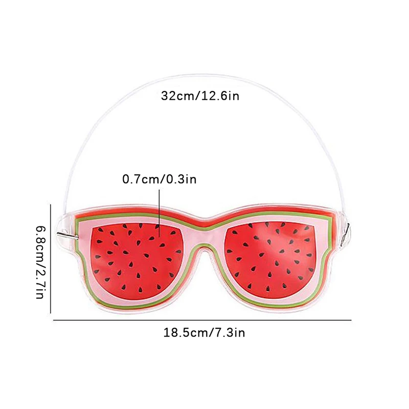 1pc Fruit ice Compress Eye Mask Fatigue Relieve Remove Black Eye Bags Soft Beauty Sleeping Gel Eye Patch Beauty Tool