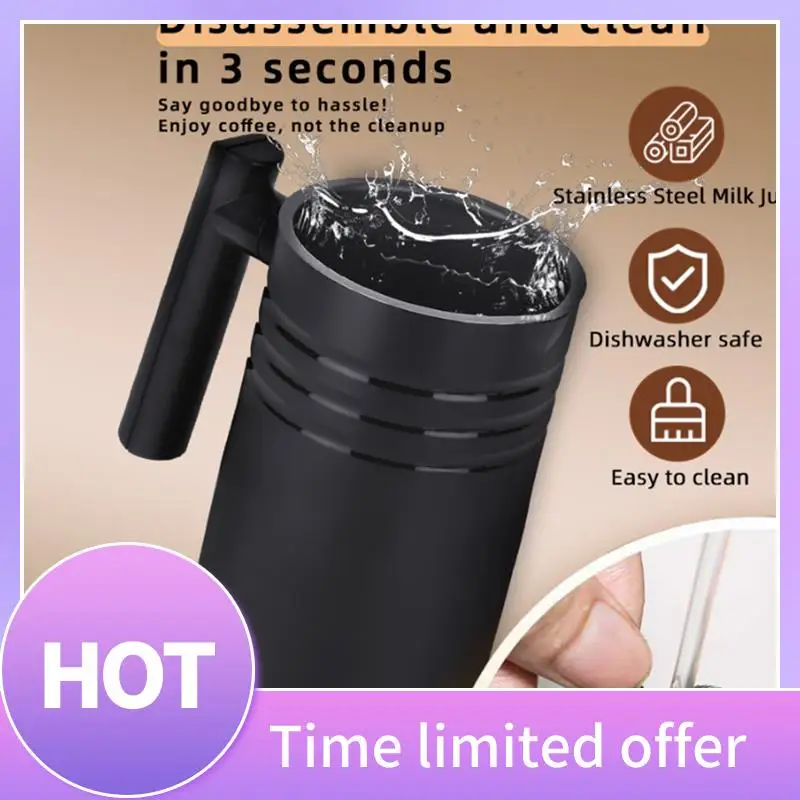 

A11R Full-Automatic Milk Frother Machine Smart Touch Control Milk Warmer Temperature Settings Hot&Cold Milk Frother EU Plug