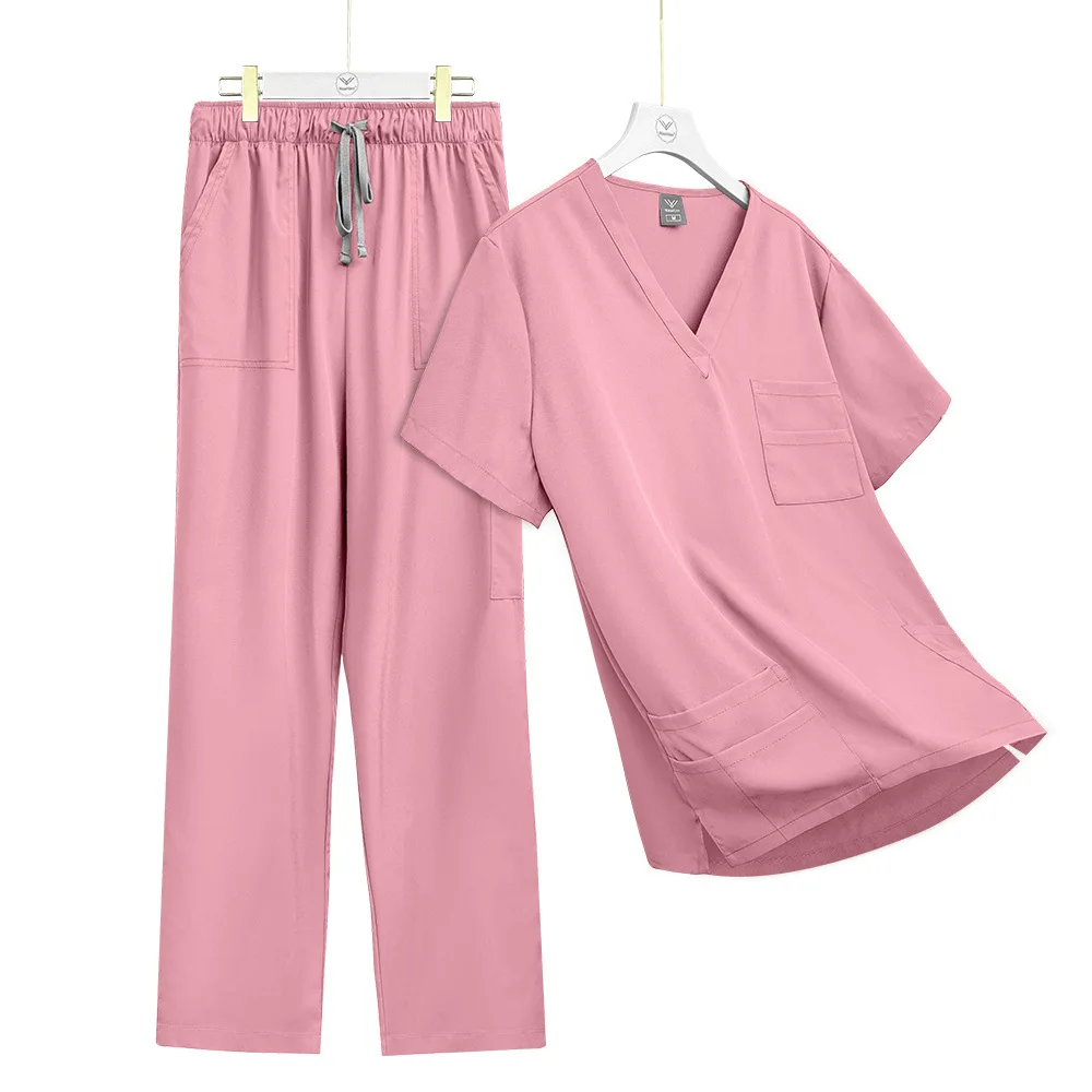 OP-Ärmel, Händewaschen, weiblicher Anzug, kurzes T-Krankenschwesterkleidung, chirurgisches Isolationskittel