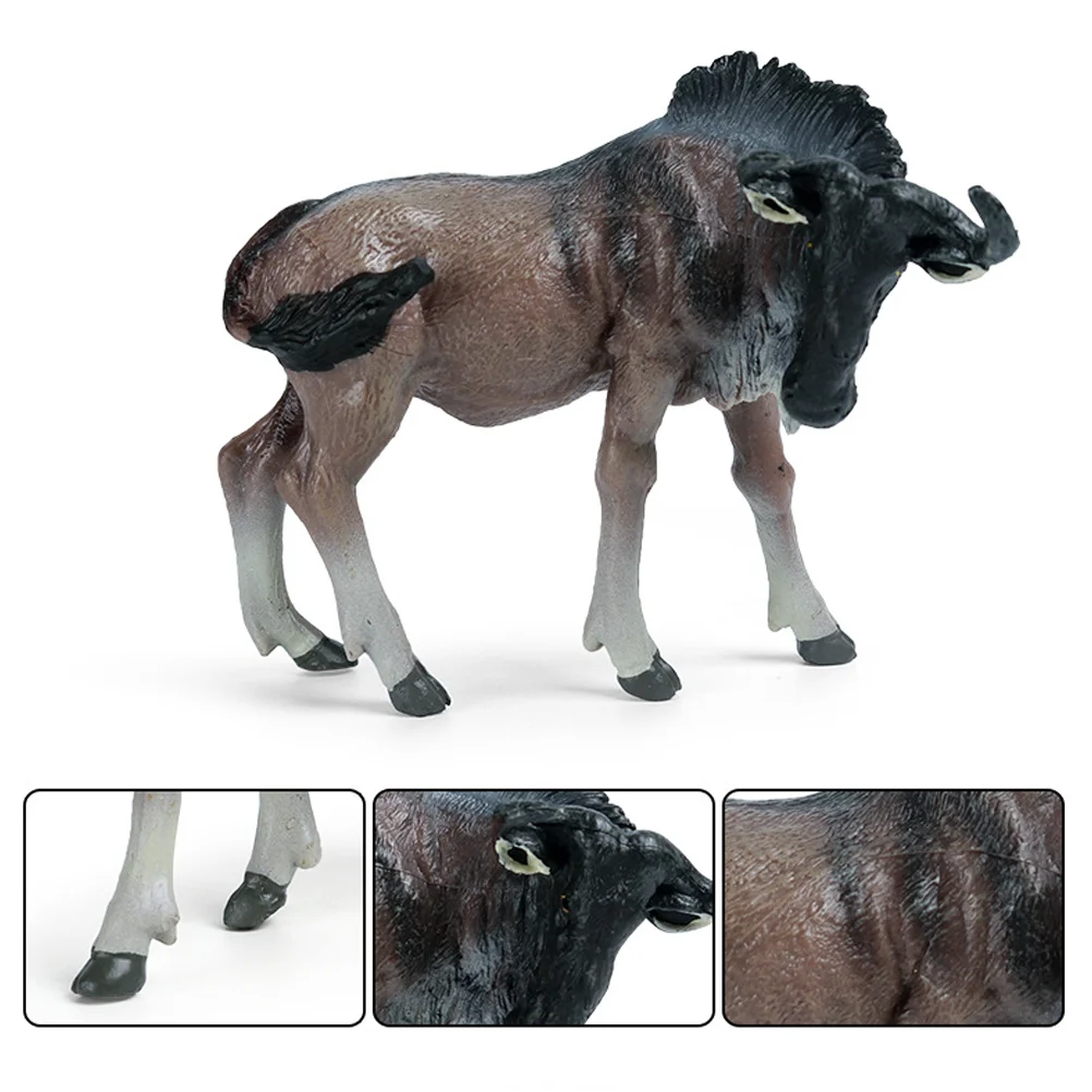 

Simulation Wildebeest Decor Vivid Wildebeest Adornment Early Educational Toy Wildebeest Figurine Wildebeest Model
