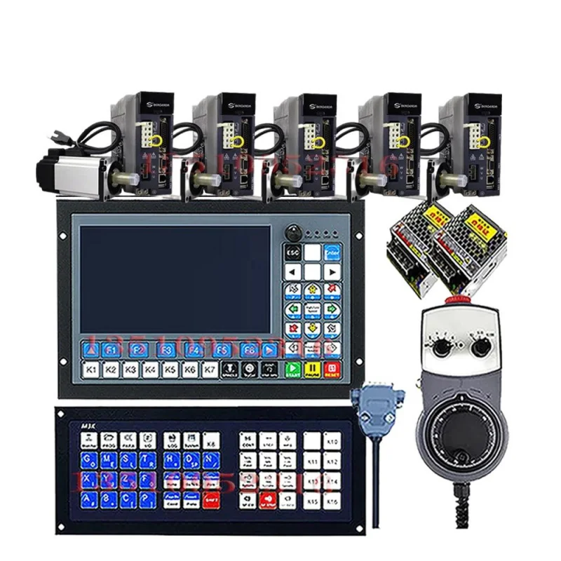 DDCS-EXPERTM350 3/4/5 Axis CNC Offline Controller  750w 220v Servo Motor Kit, which supports tool magazine to replace DDCSV3.1