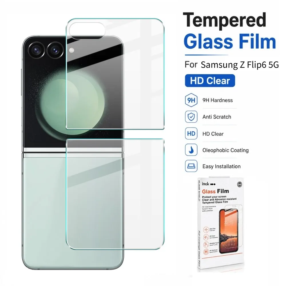 Tempered Glass For Samsung Galaxy Z Flip 6 5 Flip6 Flip5 5G Protector Film Anti Fingerprint Oleophobic Coating FM0001