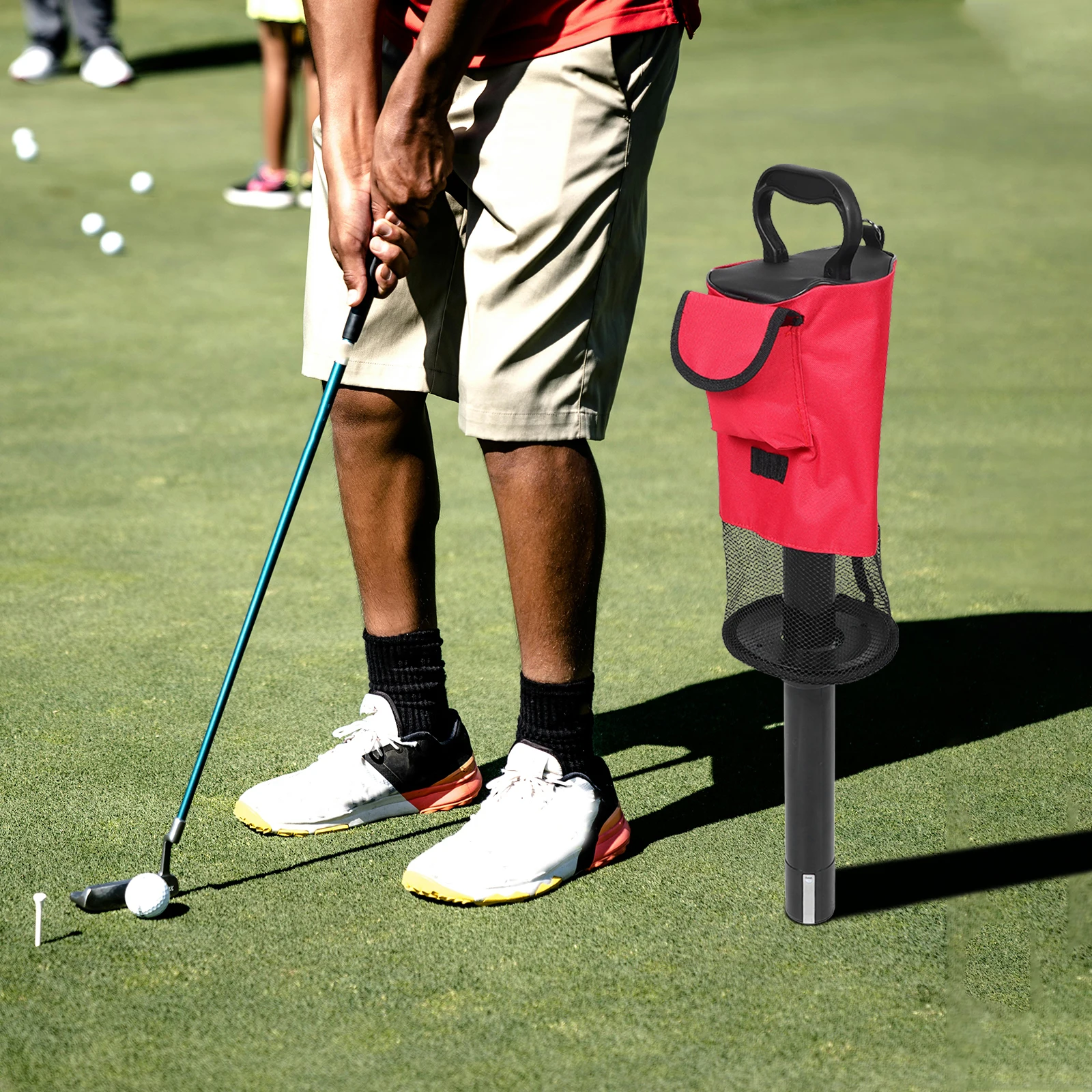 

Golf Ball Picker Retreiver and Holder Bag Tee Collector Accessories