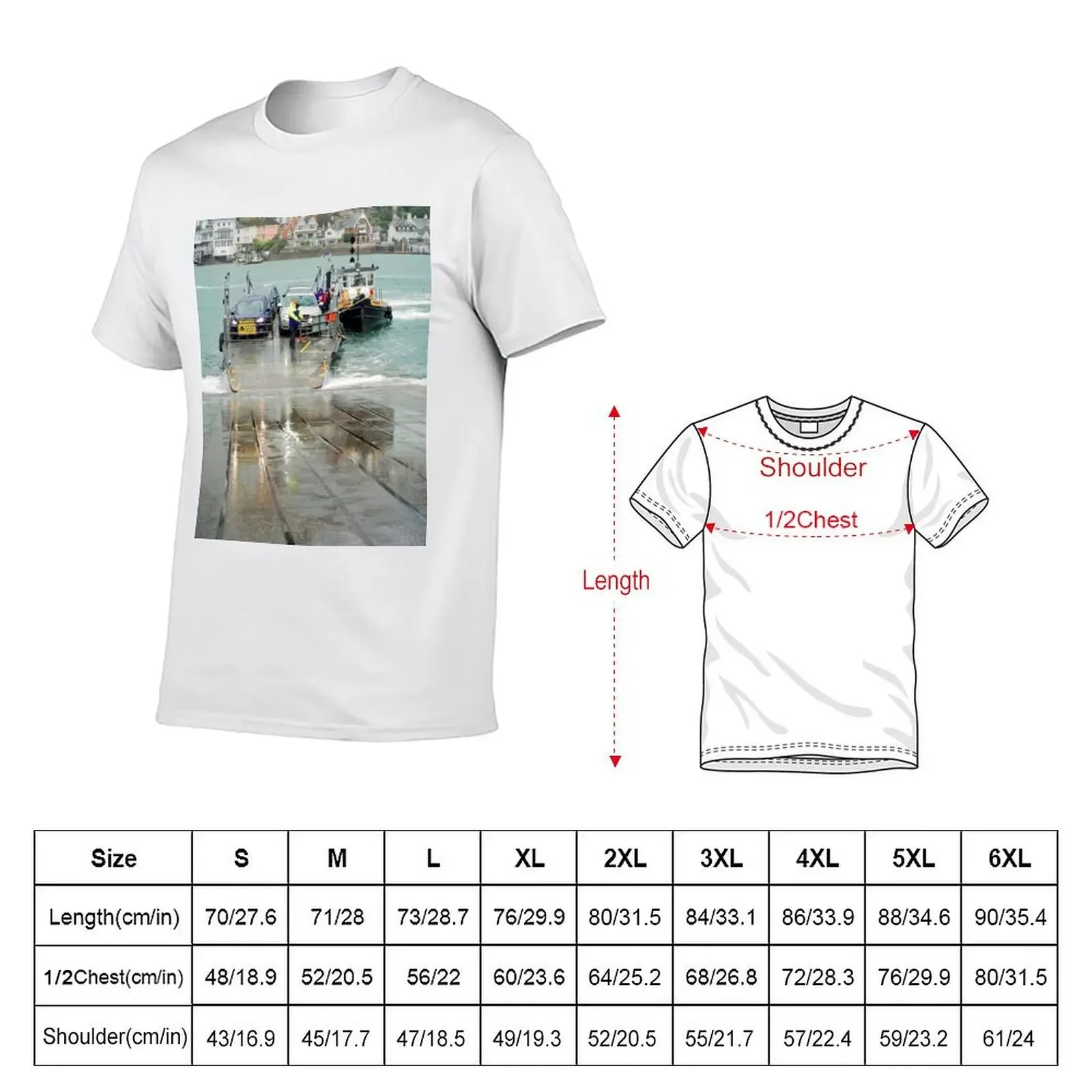 Lower Ferry Arriving At Dartmouth, Devon T-Shirt graphic shirts hippie clothes clothing for men