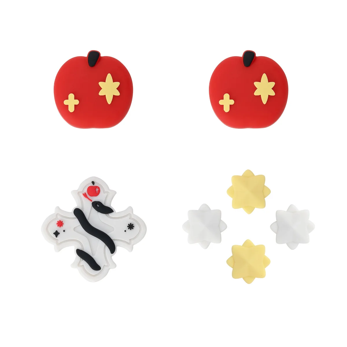 

Eden Garden Silicone Thumb Grips & Button Covers compatible with Switch 2 – Paradise Themed Anti-Slip Joystick Caps for Joy-Con