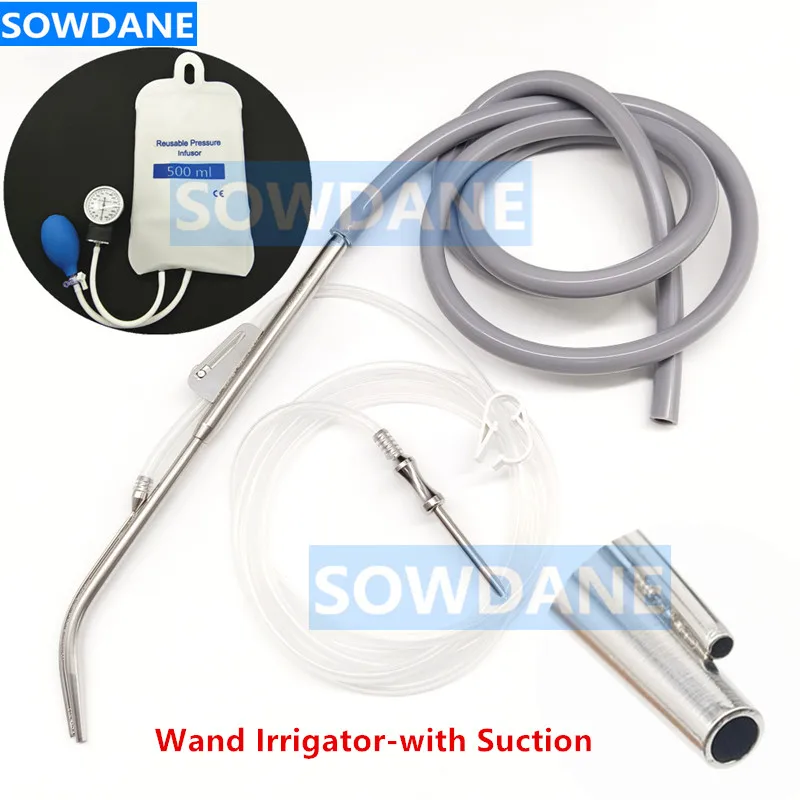 Dental Implant Surgical Wand Irrigator with Suction Kit Implant Suction tubing Autoclavable Asprirator Suction Tube