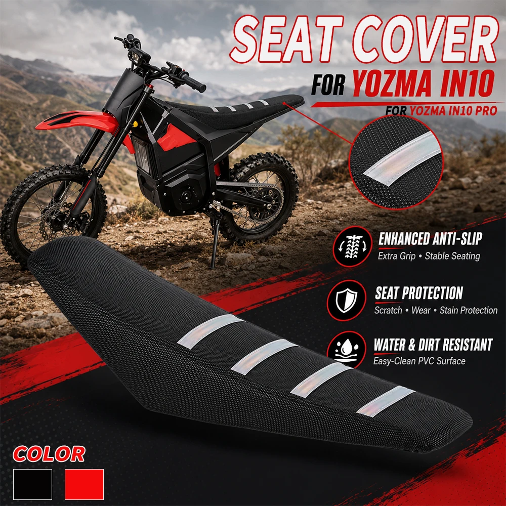 For Yozma IN10 Pro Motorcycle Holographic Version PVC Seat Cushion Cover Protector Electric Dirt Bike Replacement Parts E-Bike