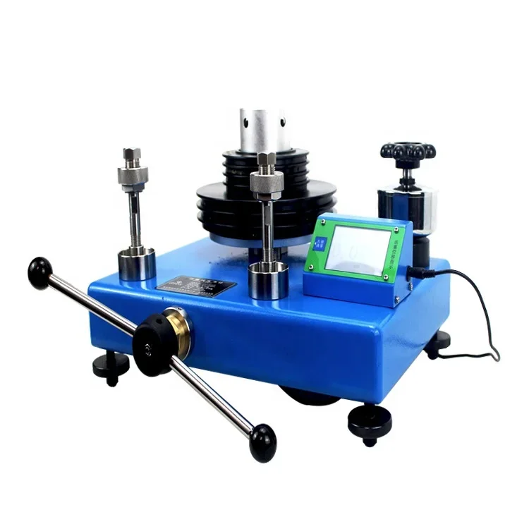 Deadweight Tester Calibration With Dead Weight Pressure Gauge Tester Dead Weight Calibrator Dead Weight Tester Price