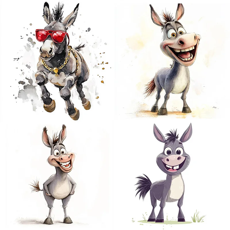 

Funny Donkey Faces Self-Adhesive Toilet Stickers,Wall Decal Removable, Reusable Vinyl Car Sticker for Bathroom Decor