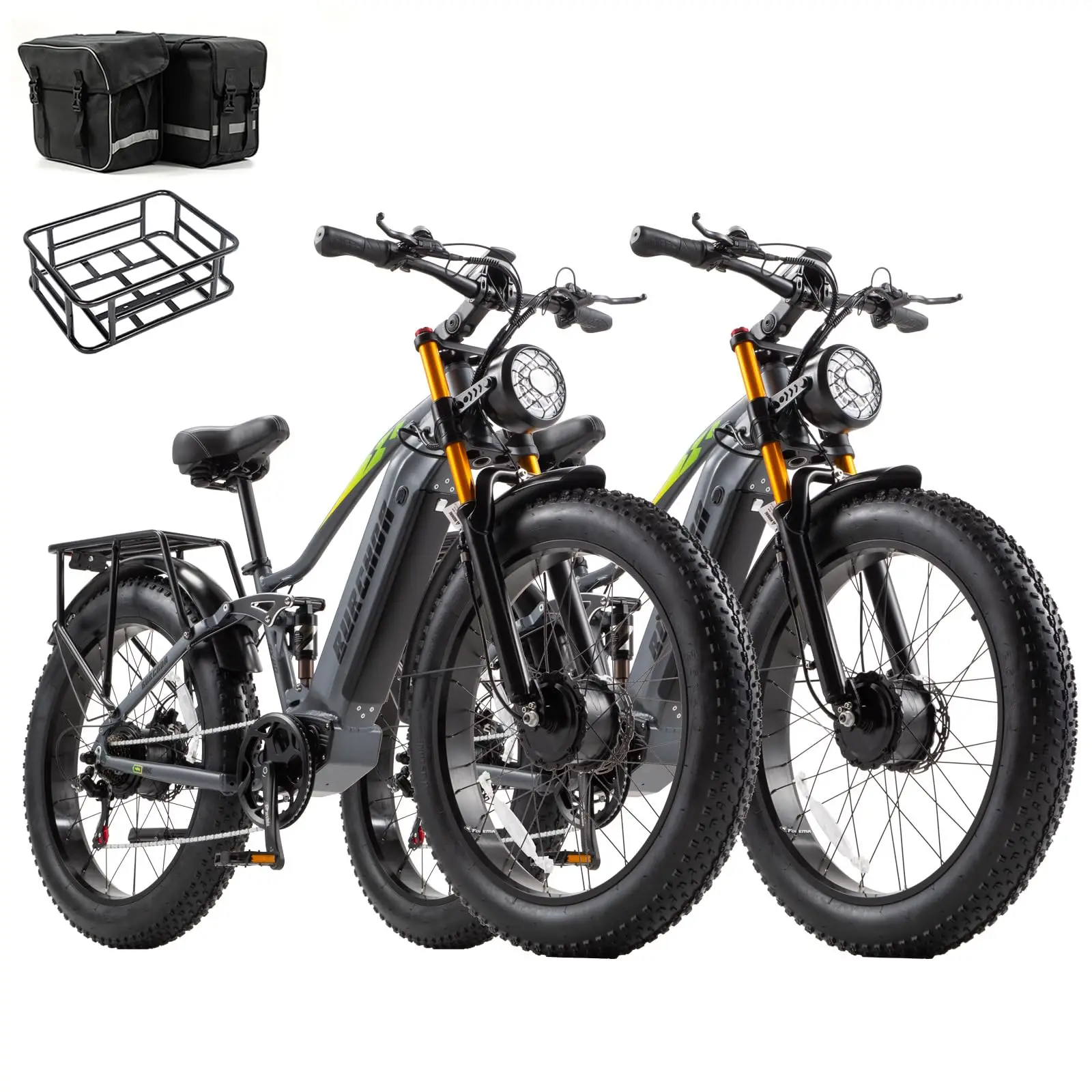 2026 Dual Motor Electric Bike for Adults AWD 5000W/3000W Peak 40 MPH/30 MPH E Dirt Bike, 52V/48V Removable Battery 65/80/150 Mil image 10