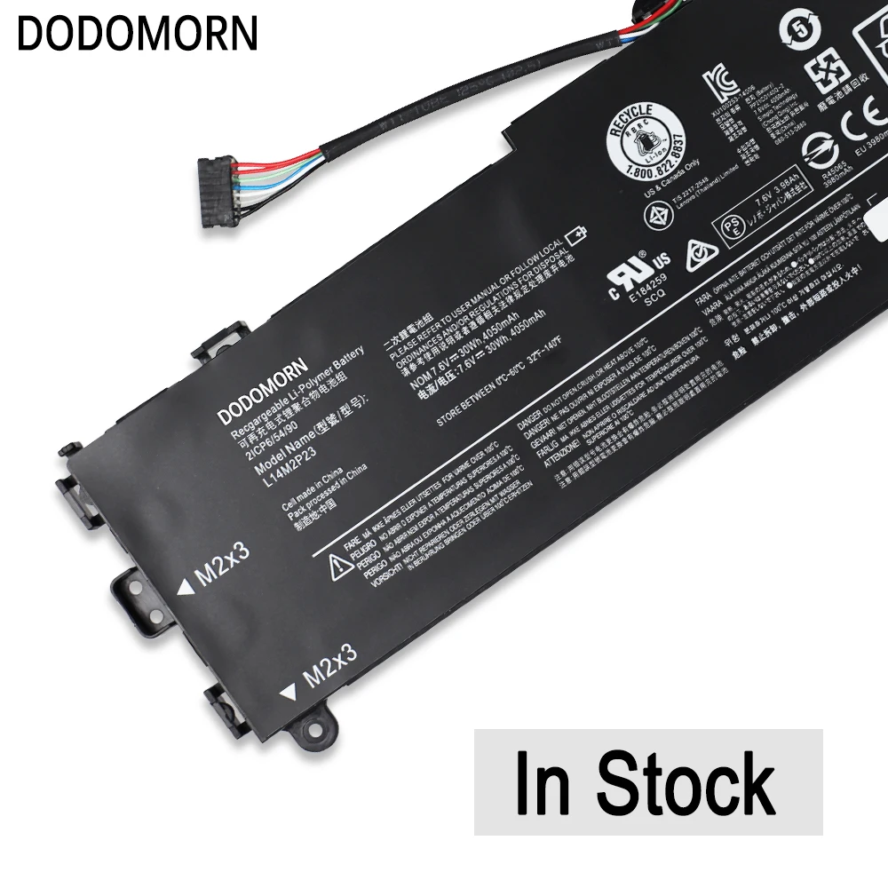 Imagem -04 - Dodomorn-bateria do Portátil para Lenovo Lenovo U3170 E31-70 E3180 Ideapad 10014iby 500s-13isk 510s-13ikb 510s-13isk L14s2p22 L14m2p23
