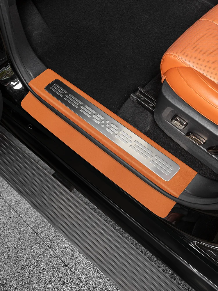 24 Second-Generation Haval H9 Threshold Bar Welcome Pedal Anti Kick Leather Protective Pad Modification Supplies
