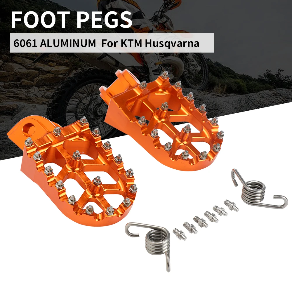 Podnóżki motocyklowe Podnóżki Pedały Podpórki Do KTM SX SXF EXC EXCF XCF XCW XCFW 65 85 125 150 250 300 350 400 450 530 ADVENTURE
