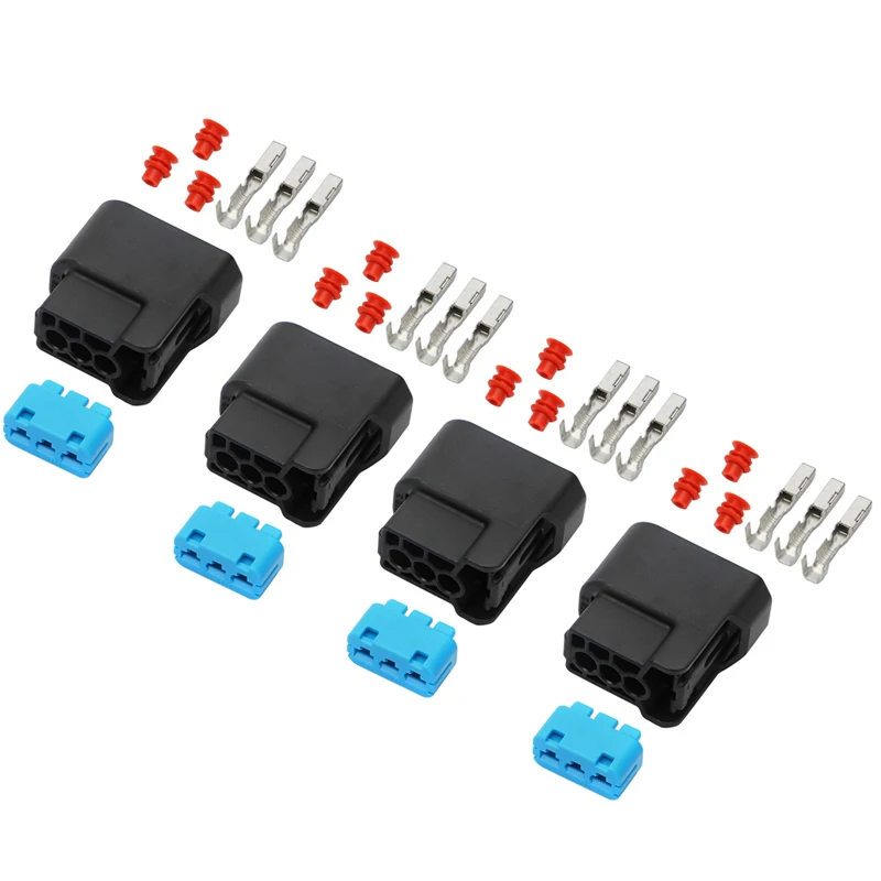 4x For Honda K-Series K20 K24 3-Pin Ignition Coil Pack Connector Plug Housing for Honda S2000 Accord RSX Civic