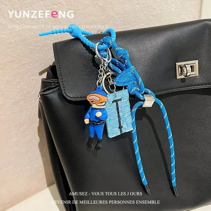 

Diver Swimming Pendant - Exquisite Metal Keychain, Wear-resistant Backpack Lanyard, DIY Car Key Accessory