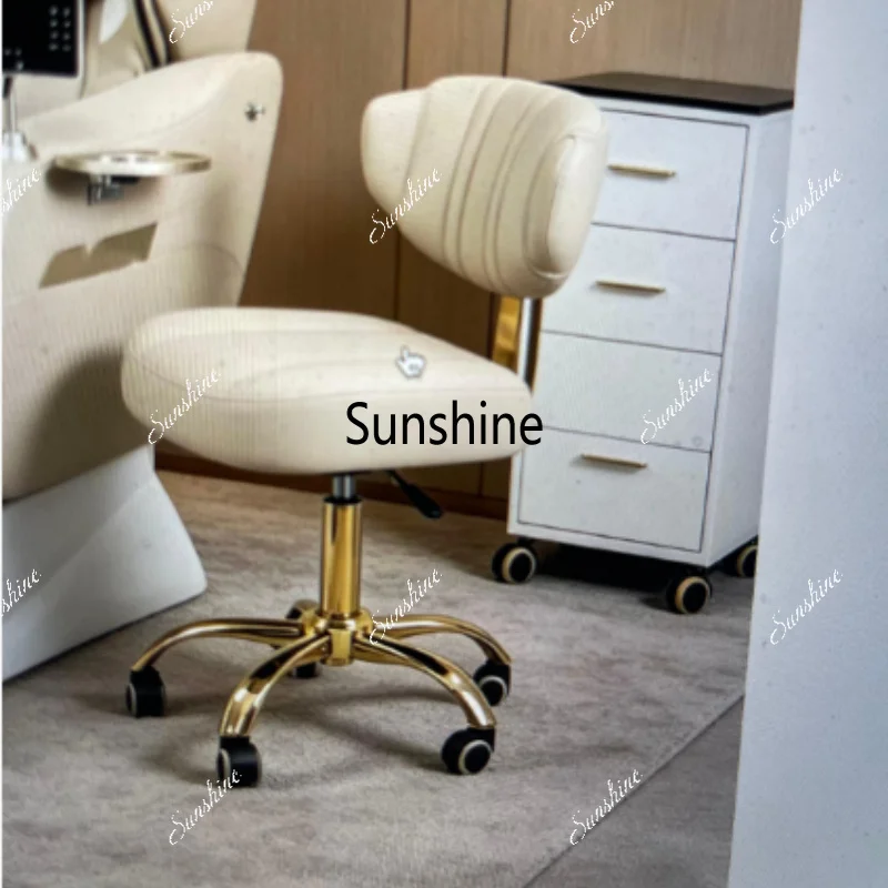 Lifting rotating pulley stool for beauty salons