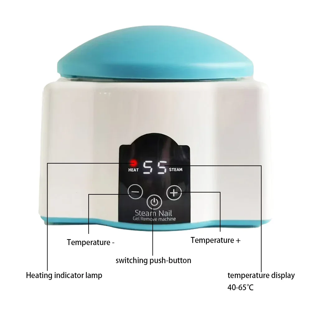 Kit de Verhéritage à Ongles à Vapeur, 36W, pour Enlever le Gel, le Polissage, Filles de Trempage Électrique, Outil d'Amélioration des Ongles pour Salons de Manucure à Domicile