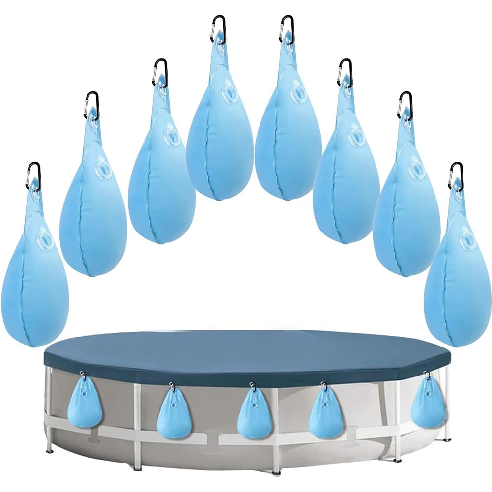 

24-8 шт. Грузы для покрытия бассейна, герметичные подвесные мешки из толстого ПВХ для надувных бассейнов, мешки для крепления к стене бассейна