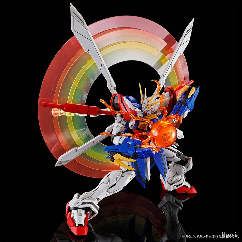 Bandai PB RG 1/144 God Gundam Expansion Set 14Cm Anime Original Action Figure Assemble Model Children's Toy Gift Collection