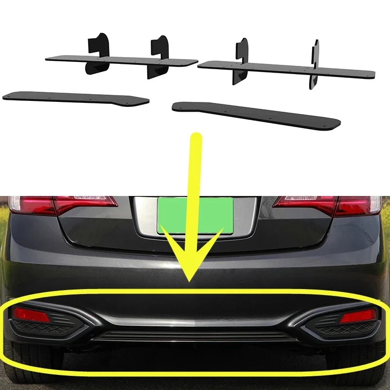 Para Acura ILX 2015-2017 difusor trasero parachoques labios divisor alerón cuerpo Kit accesorios uso