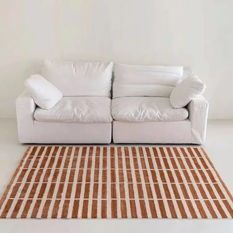 

French Style Carpets for Living Room Fluffy Soft Bedroom Decor Vintage Carpet Home Cloakroom Plush Floor Mat Non-slip Lounge Rug