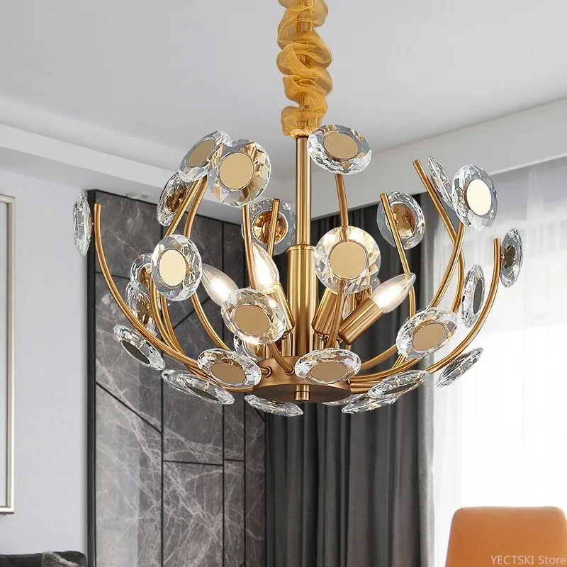 

GHJUYIOL Post-modern style living room chandelier, light luxury, creative art, bedroom light, simple personality, dining room li