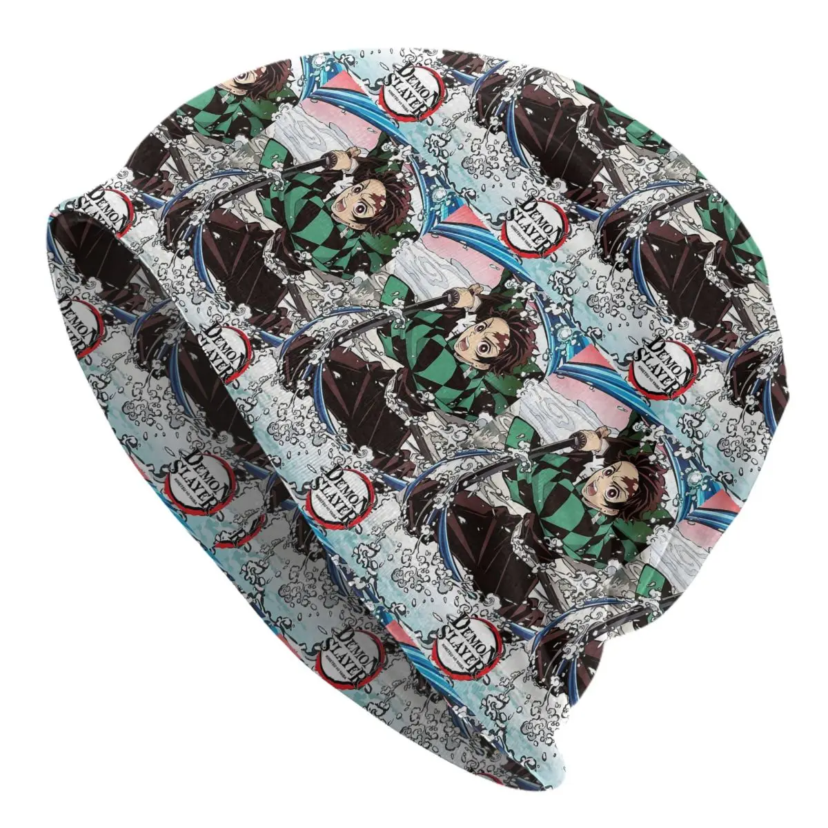 

Demon Slayer Kimetsu No Yaiba Kamado Tanjirou Unisex Adult Beanies Caps Knitted Bonnet Hat Warm Autumn Winter Skullies Hats