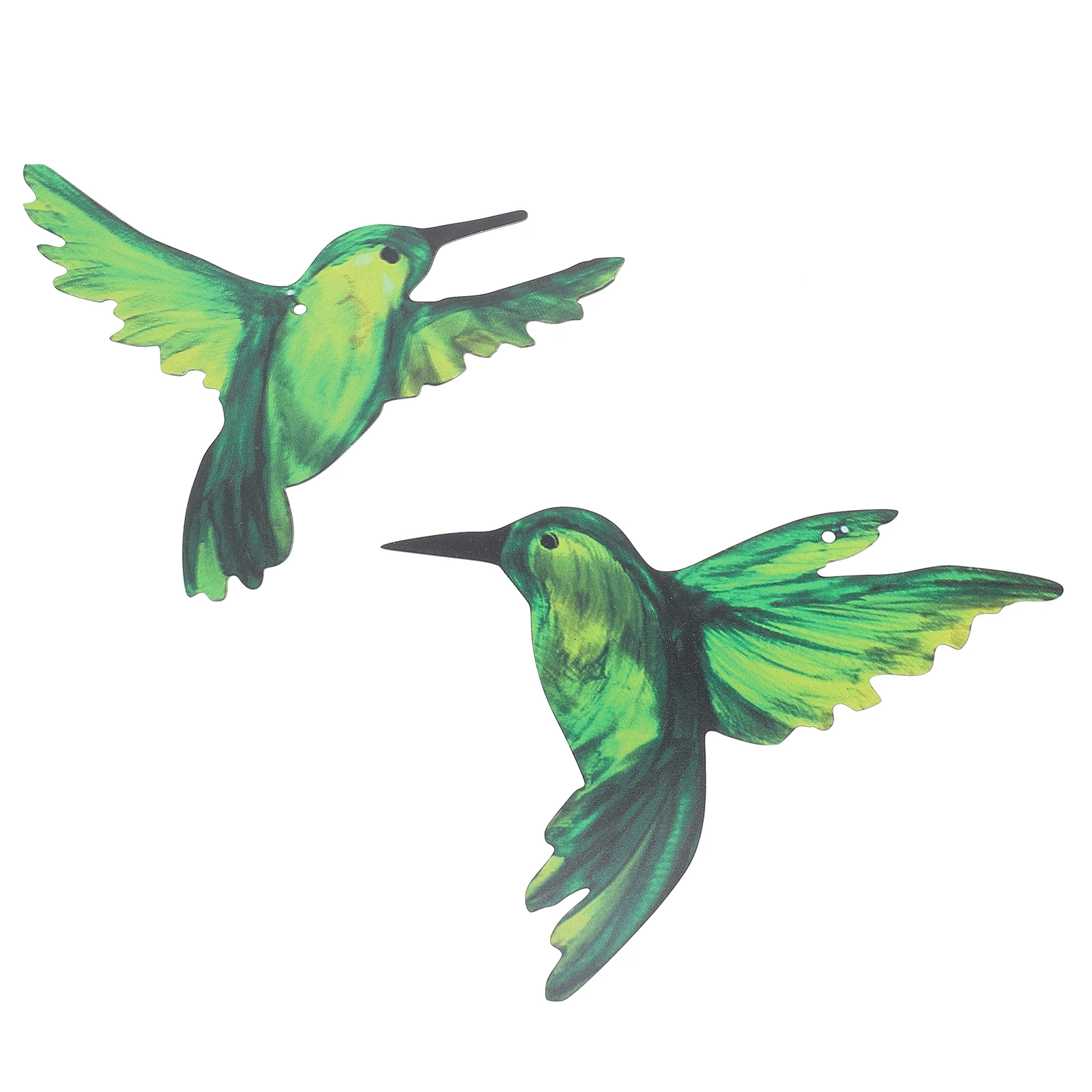 

2 Pcs Wall Hanging Decor Bird Decorative Pendant Rustic Metal Decoration Decorate Iron